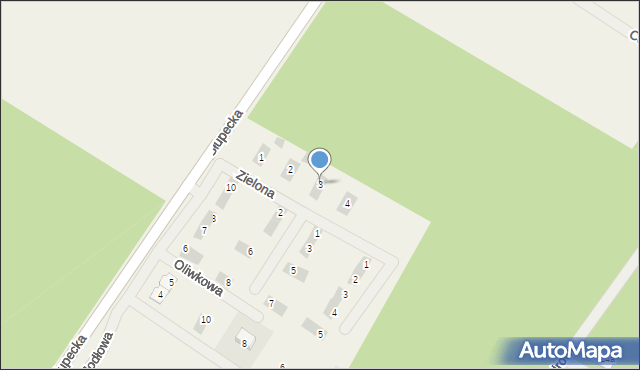 Piotrowice, Zielona, 3, mapa Piotrowice