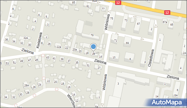 Pleszew, Zielona, 16, mapa Pleszew