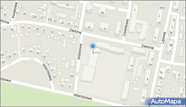 Pleszew, Zielona, 3, mapa Pleszew