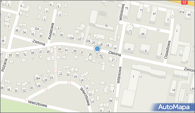 Pleszew, Zielona, 33, mapa Pleszew