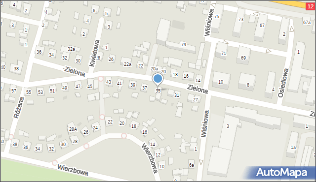 Pleszew, Zielona, 35, mapa Pleszew