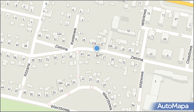 Pleszew, Zielona, 39, mapa Pleszew