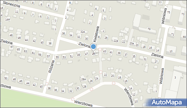 Pleszew, Zielona, 45, mapa Pleszew