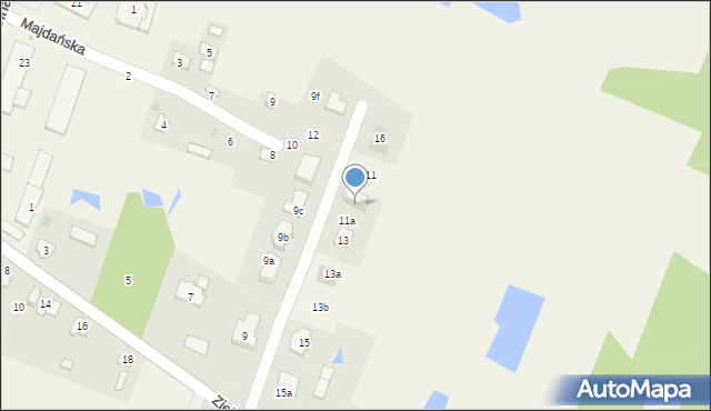 Pokrówka, Zielona, 11b, mapa Pokrówka