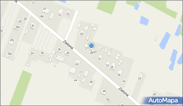 Pokrówka, Zielona, 29, mapa Pokrówka