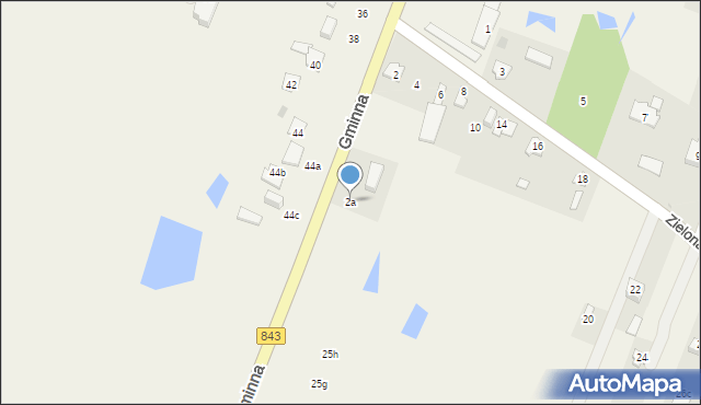 Pokrówka, Zielona, 2a, mapa Pokrówka