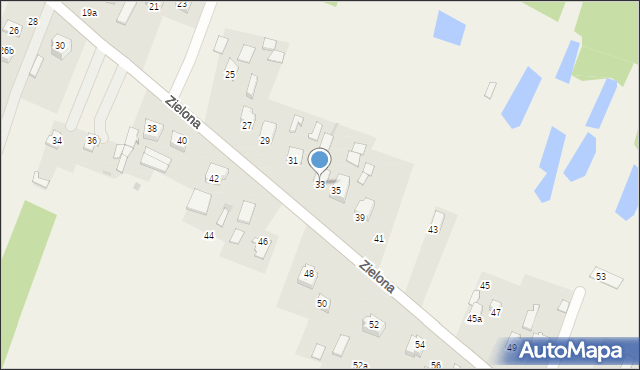 Pokrówka, Zielona, 33, mapa Pokrówka