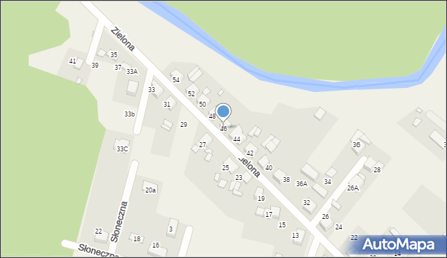 Potępa, Zielona, 46, mapa Potępa