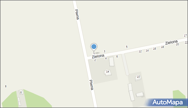 Potworów, Zielona, 1, mapa Potworów