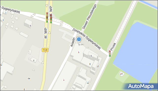Pruszków, Zimińskiej-Sygietyńskiej Miry, 7, mapa Pruszków