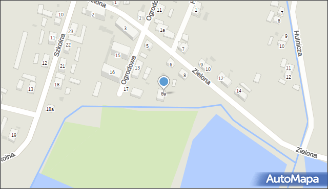 Przemków, Zielona, 6a, mapa Przemków