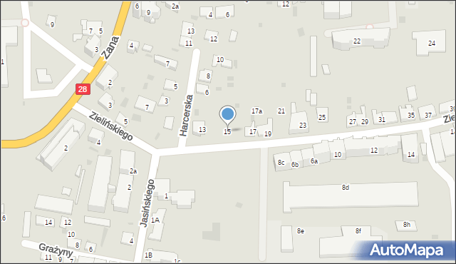 Przemyśl, Zielińskiego Zygmunta, 15, mapa Przemyśla