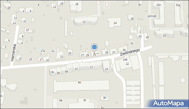 Przemyśl, Zielińskiego Zygmunta, 31, mapa Przemyśla