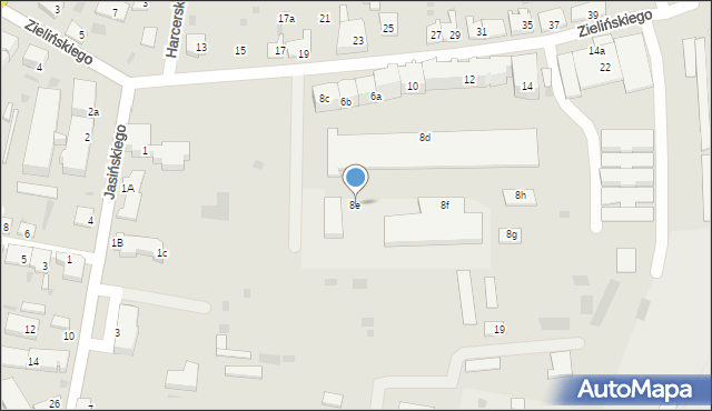 Przemyśl, Zielińskiego Zygmunta, 8e, mapa Przemyśla