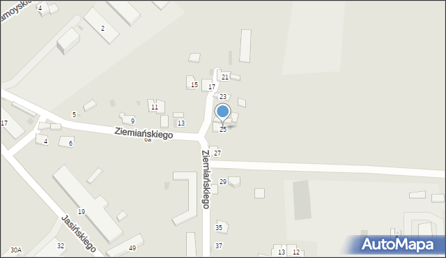 Przemyśl, Ziemiańskiego Józefa, ks., 25, mapa Przemyśla