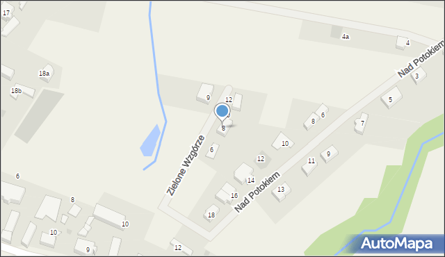 Przęsocin, Zielone Wzgórze, 8, mapa Przęsocin
