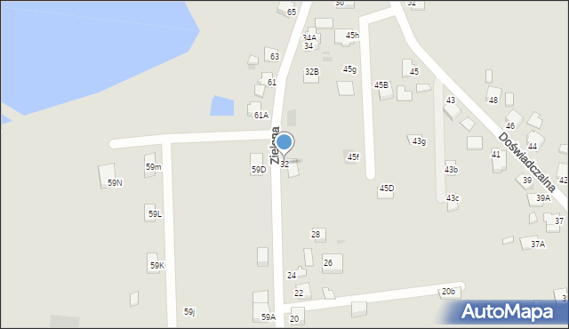 Pszczyna, Zielona, 32, mapa Pszczyny