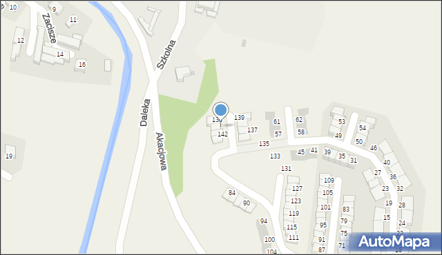 Pszenno, Zielona, 140, mapa Pszenno