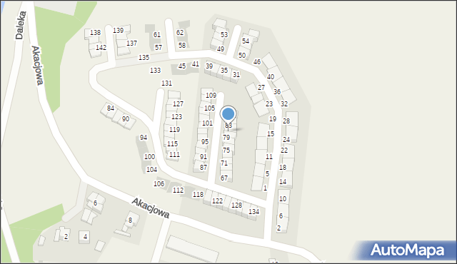 Pszenno, Zielona, 81, mapa Pszenno