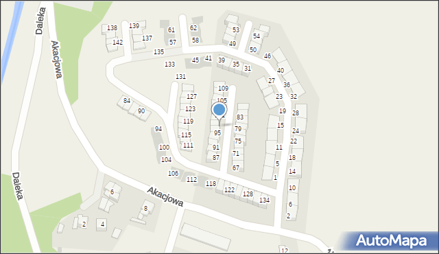 Pszenno, Zielona, 97, mapa Pszenno