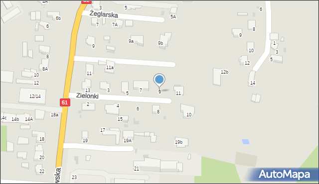 Pułtusk, Zielonki Stefana, ks., 9, mapa Pułtusk