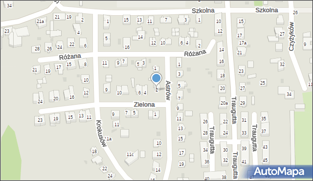 Pyskowice, Zielona, 2, mapa Pyskowice