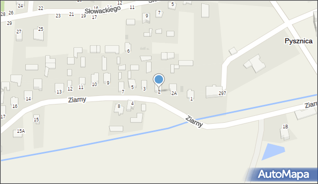Pysznica, Ziarny, 2, mapa Pysznica