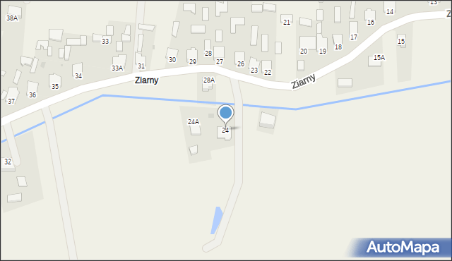 Pysznica, Ziarny, 24, mapa Pysznica