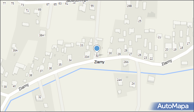 Pysznica, Ziarny, 31, mapa Pysznica