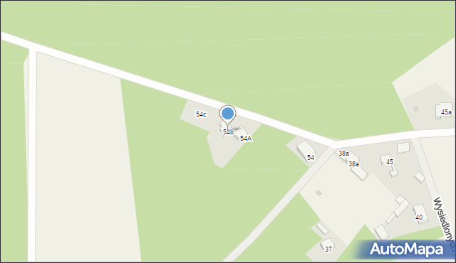 Rąbień AB, Ziemiańska, 54b, mapa Rąbień AB