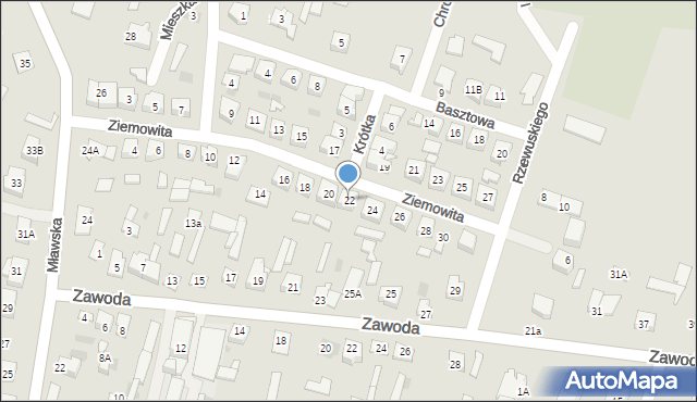 Raciąż, Ziemowita, 22, mapa Raciąż