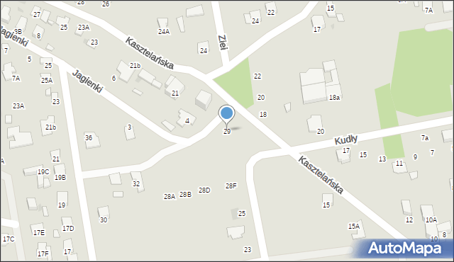 Radom, Ziei Jana, ks., 29, mapa Radomia