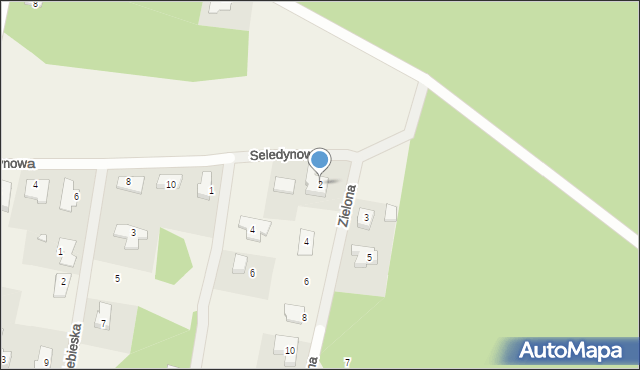 Radomia, Zielona, 2, mapa Radomia