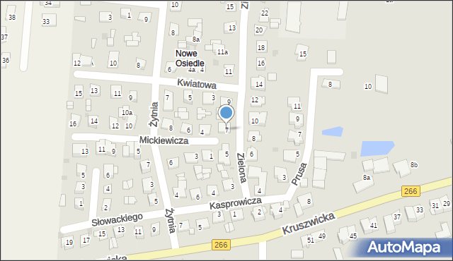 Radziejów, Zielona, 7, mapa Radziejów