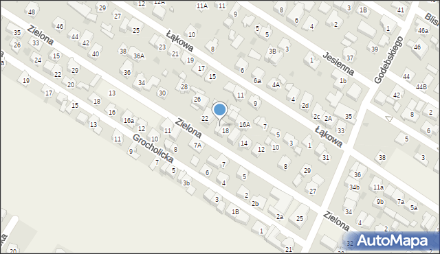 Raszyn, Zielona, 20, mapa Raszyn