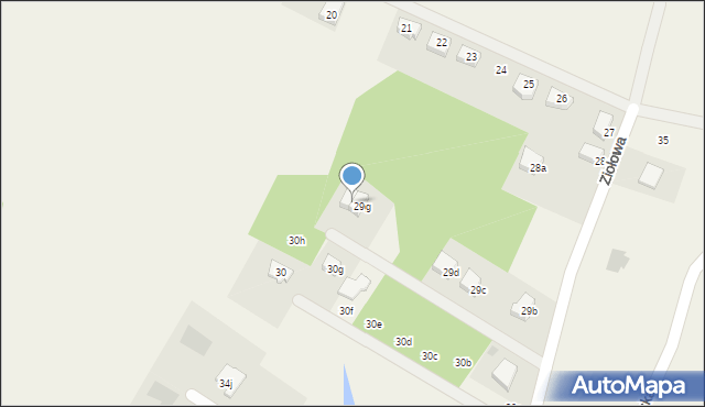 Rokocin, Ziołowa, 29h, mapa Rokocin