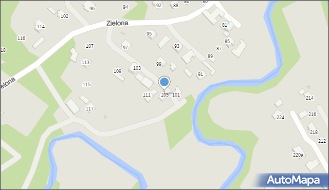 Ropczyce, Zielona, 105, mapa Ropczyce