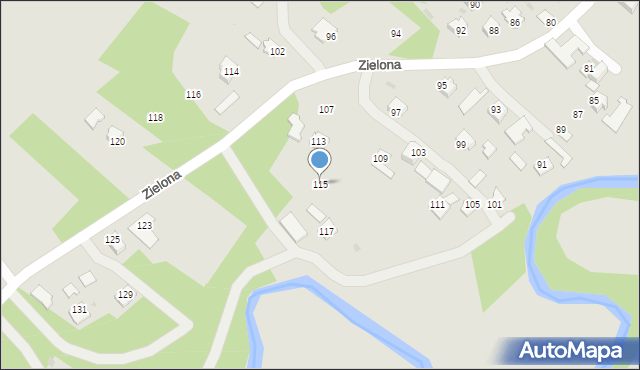 Ropczyce, Zielona, 115, mapa Ropczyce