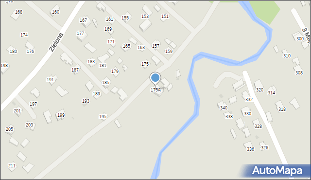 Ropczyce, Zielona, 175A, mapa Ropczyce