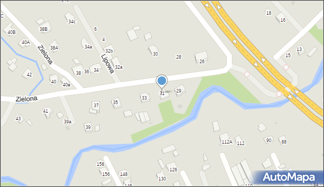 Ropczyce, Zielona, 31, mapa Ropczyce