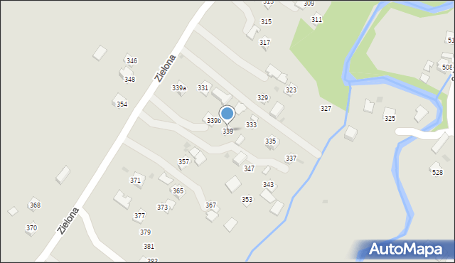 Ropczyce, Zielona, 339, mapa Ropczyce