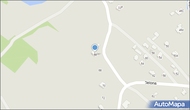 Ropczyce, Zielona, 66, mapa Ropczyce