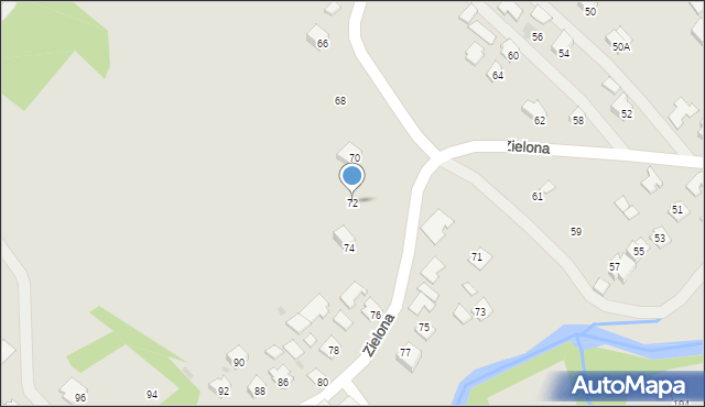 Ropczyce, Zielona, 72, mapa Ropczyce