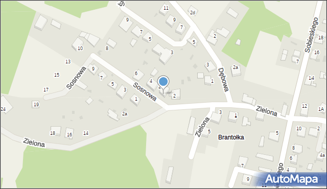 Rudy, Zielona, 4, mapa Rudy
