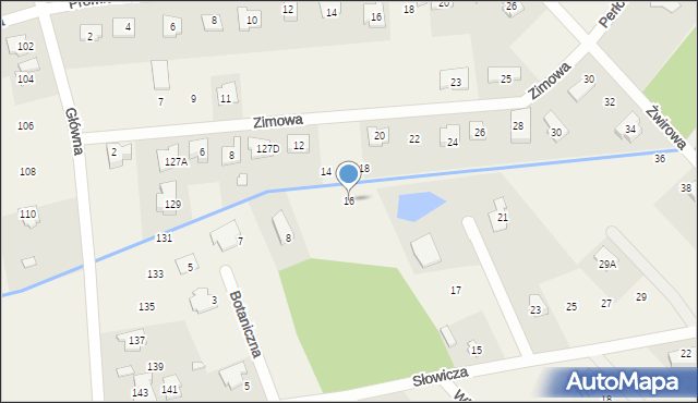 Rusiec, Zimowa, 16, mapa Rusiec