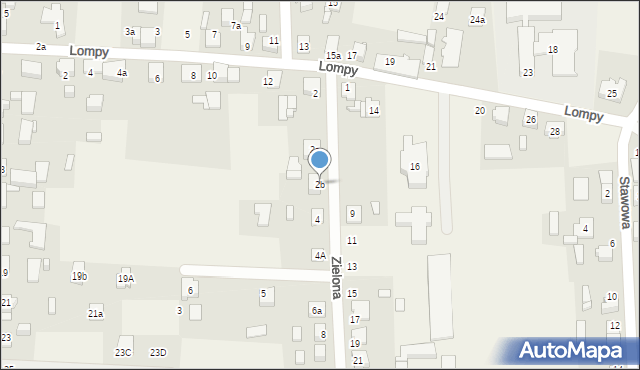 Rusinowice, Zielona, 2b, mapa Rusinowice