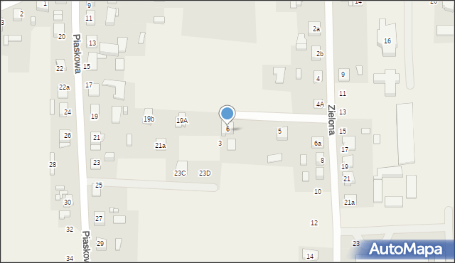 Rusinowice, Zielona, 6F, mapa Rusinowice