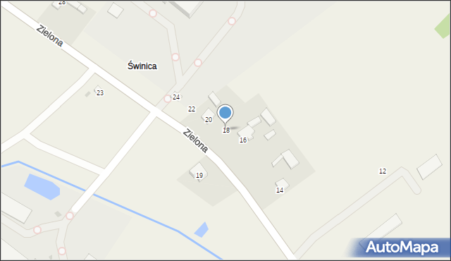 Rzeniszów, Zielona, 18, mapa Rzeniszów