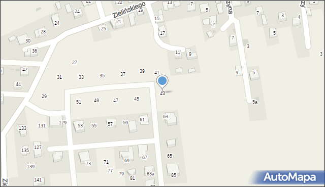Rzeszotary, Zielińskiego Zygmunta, gen., 43, mapa Rzeszotary