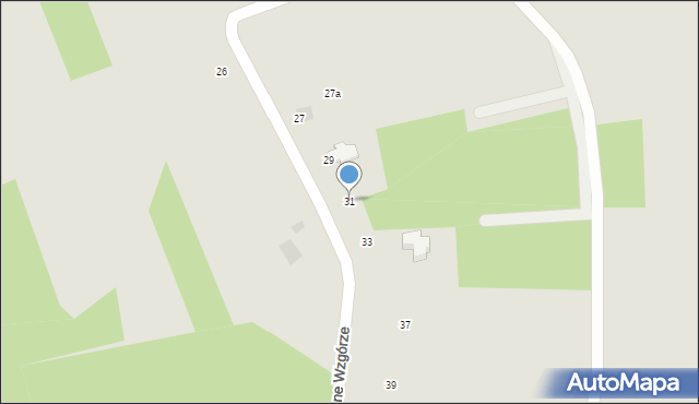 Rzeszów, Zielone Wzgórze, 31, mapa Rzeszów